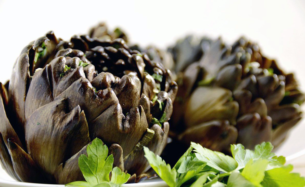 Carciofi alla brace alla cilentana